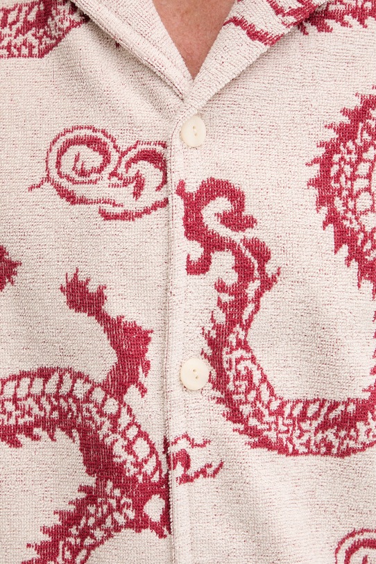 OAS koszula męska bawełniana 101001.3504 czerwony