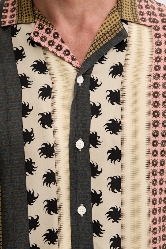 OAS koszula męska z wiskozy 101002.4505 zielony