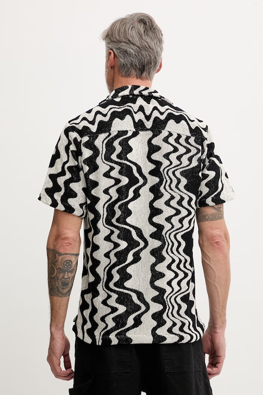 Odzież OAS koszula męska bawełniana 7003.109 czarny