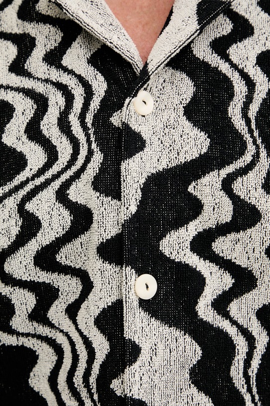 OAS koszula męska bawełniana 7003.109 czarny