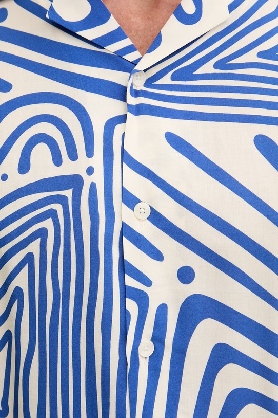 OAS koszula męska z wiskozy 7005.41 niebieski