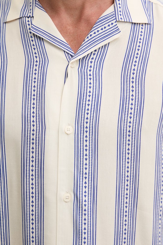 OAS koszula męska z wiskozy 7019.02 niebieski