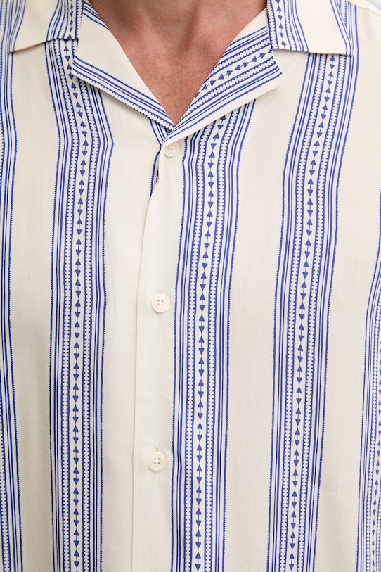 OAS koszula męska z wiskozy 7019.02 niebieski