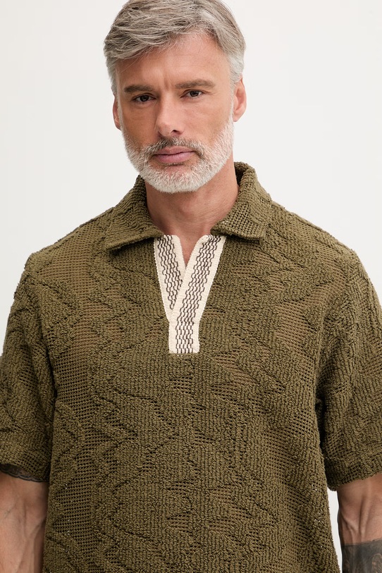 OAS polo męskie zielony 7024.01