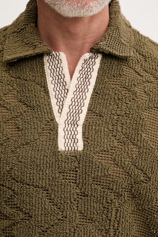 OAS polo męskie 7024.01 zielony