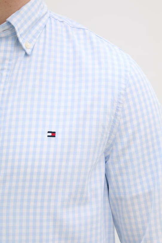 Tommy Hilfiger camicia da uomo in cotone MW0MW42445 blu