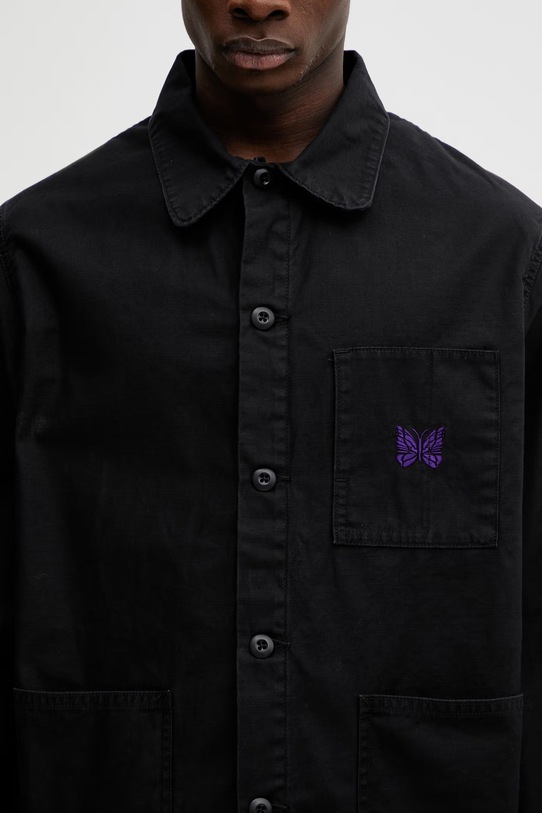 Needles koszula bawełniana czarny SX168