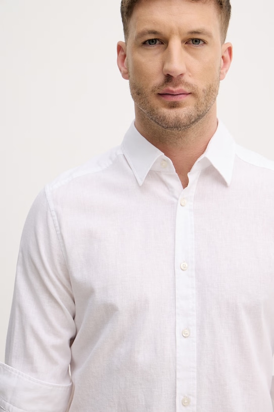 Joop! koszula męska lniana biały 30102480