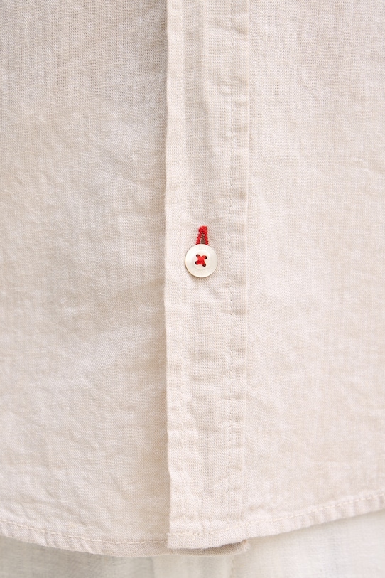 Joop! koszula męska lniana 30102480 beżowy