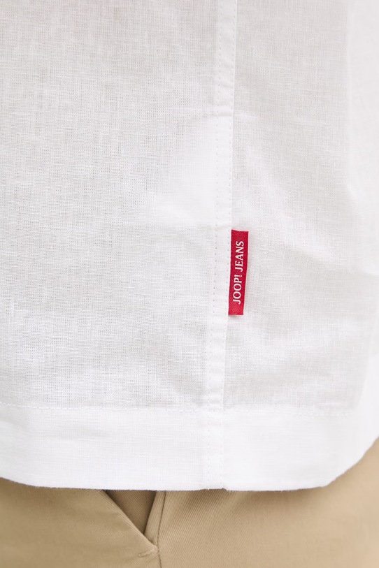 Joop! koszula męska z lnem 30102486 beżowy