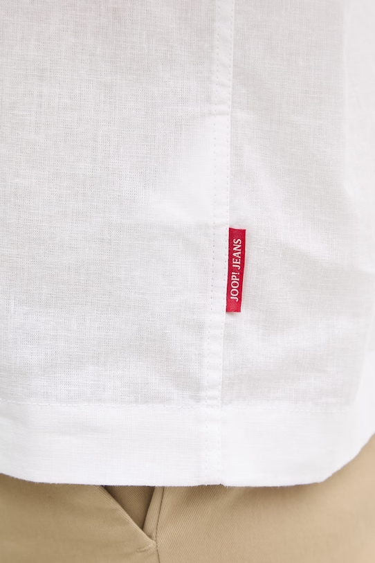 Joop! koszula męska z lnem 30102486 beżowy