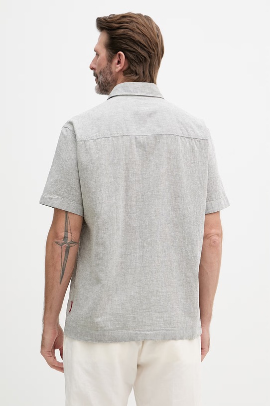 Odzież Joop! koszula męska z lnem 30102486 zielony