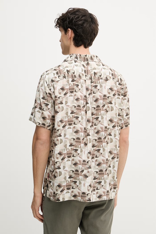 Odzież Joop! koszula męska z wiskozy 30102521 beżowy