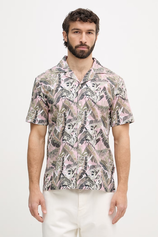 Joop! pánska bavlnená košeľa ružová 30102525