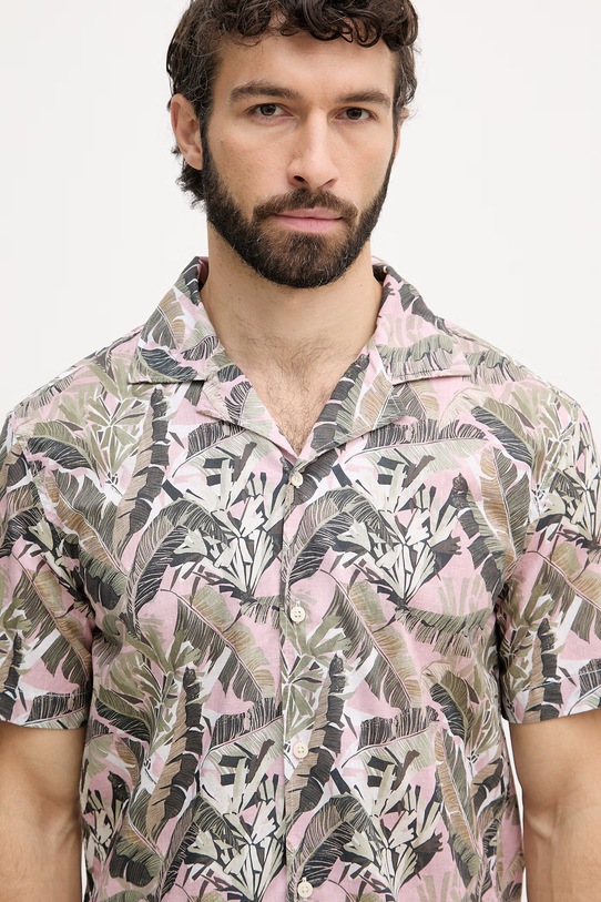 Joop! pánska bavlnená košeľa ružová 30102525