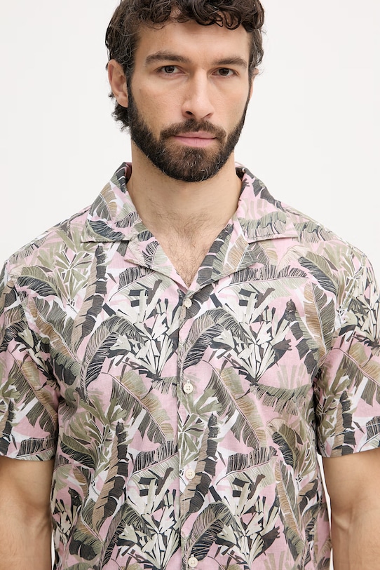 Joop! pánska bavlnená košeľa ružová 30102525