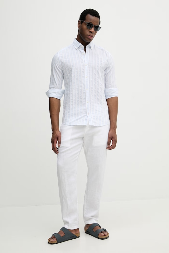 Bombažna srajca Joop! 30102530 modra SS26