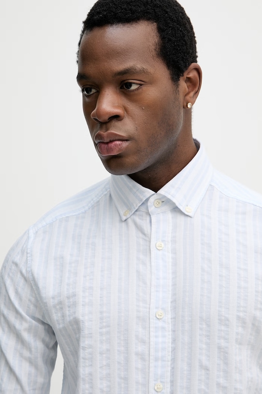 Bombažna srajca Joop! modra 30102530