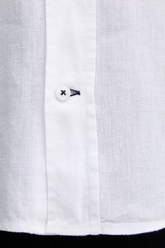 Joop! koszula męska z dodatkiem lnu 30103186 biały