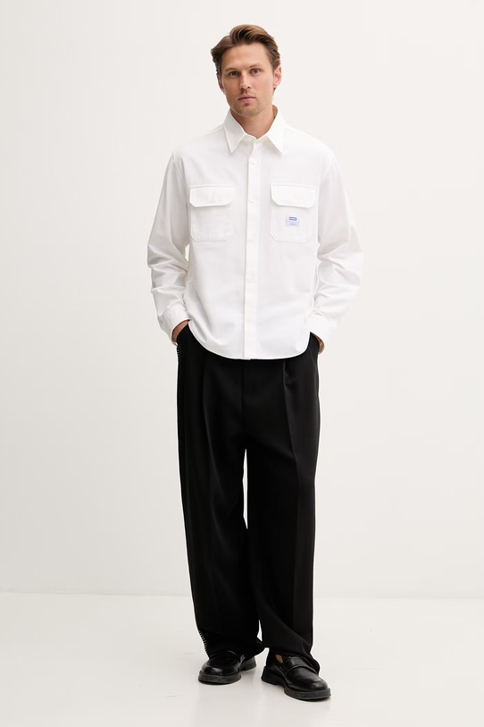 HUGO Blue koszula męska bawełniana Ekynone 50520001 beżowy SS26