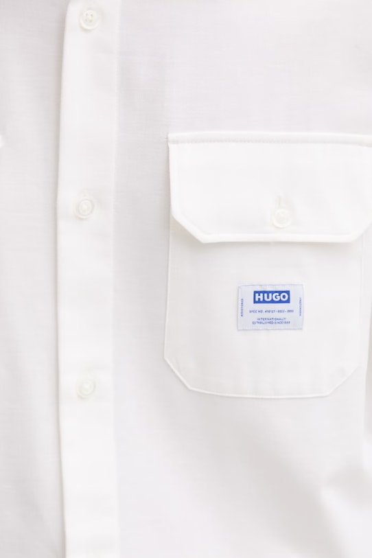 HUGO Blue koszula męska bawełniana Ekynone 50520001 beżowy