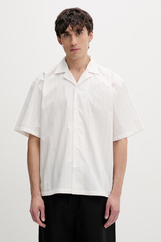 HUGO Blue koszula męska bawełniana Eligino beżowy 50560698