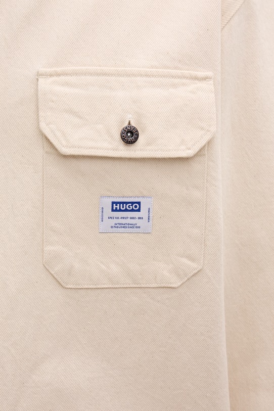 HUGO niebieska koszula męska jeansowa Ekynone 50560699 beżowy