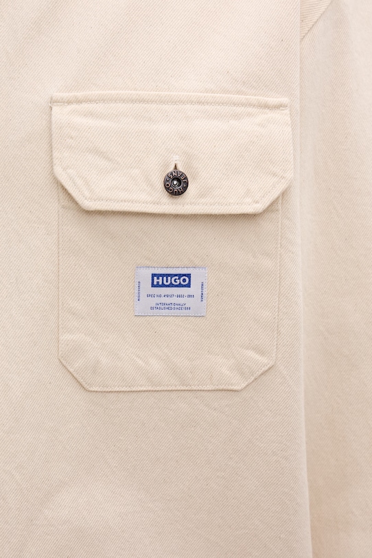 HUGO niebieska koszula męska jeansowa Ekynone 50560699 beżowy