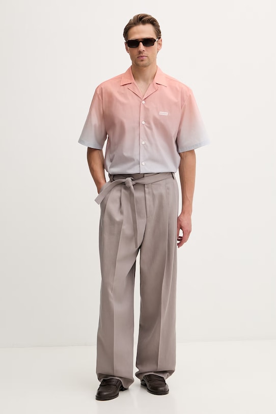 HUGO Blue koszula męska bawełniana Eligino 50560710 pomarańczowy SS26