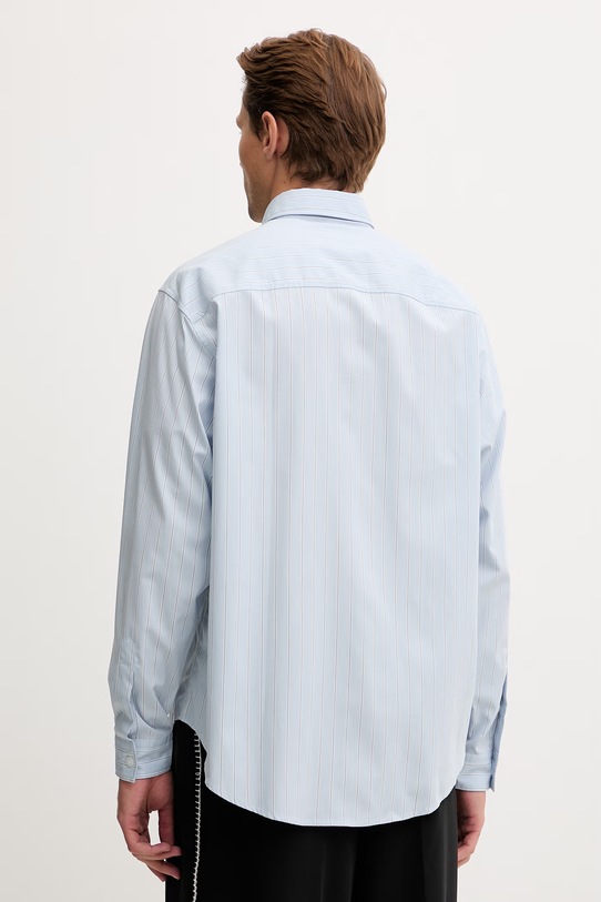 Ρούχα HUGO Blue πουκάμισο ανδρικό βαμβακερό Ebalto 50560734 μπλε