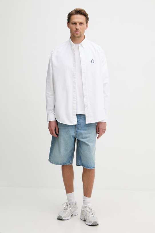 HUGO Blue košulja muška pamučna Ebalto_BD 50561280 bijela SS26