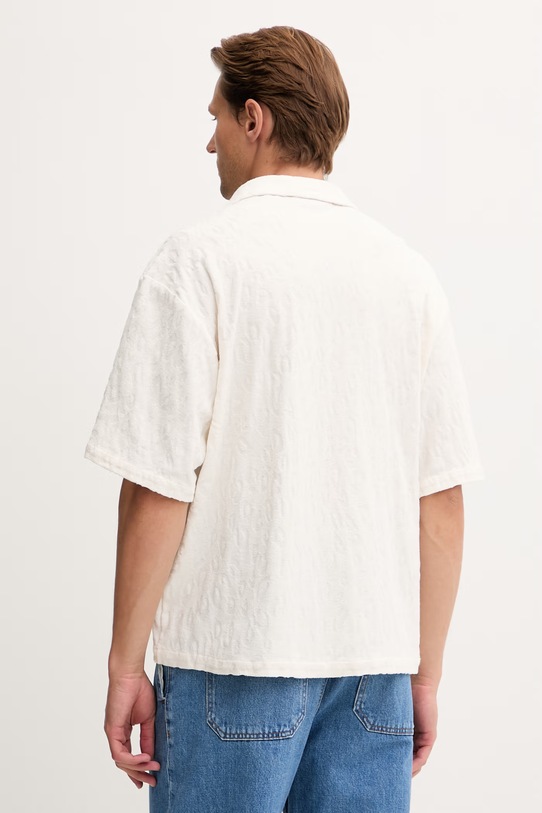 Odzież HUGO Blue koszula męska bawełniana Eligino 50561300 beżowy