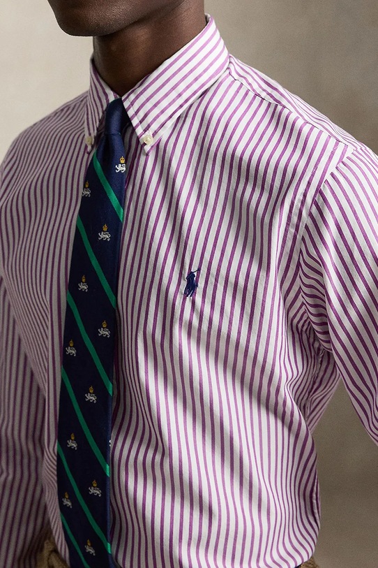 Одяг Polo Ralph Lauren WASHED BROADCLOTH-WVN-SHIRT сорочка бавовняна чоловіча 710B15595004 білий