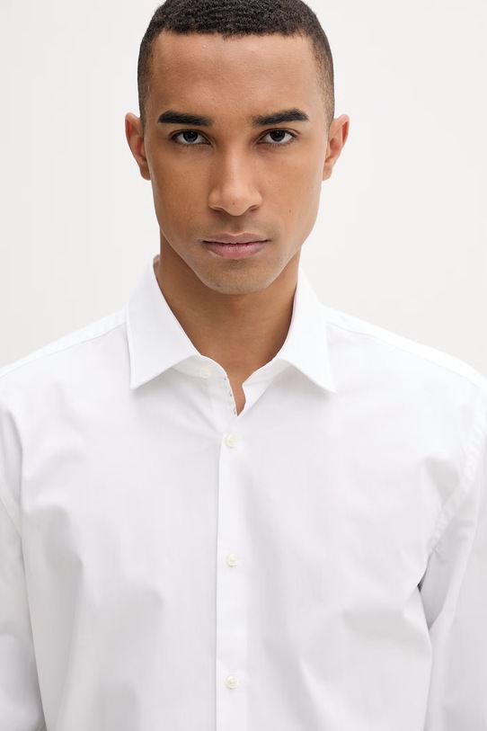 HUGO koszula męska bawełniana Koey biały 50561154