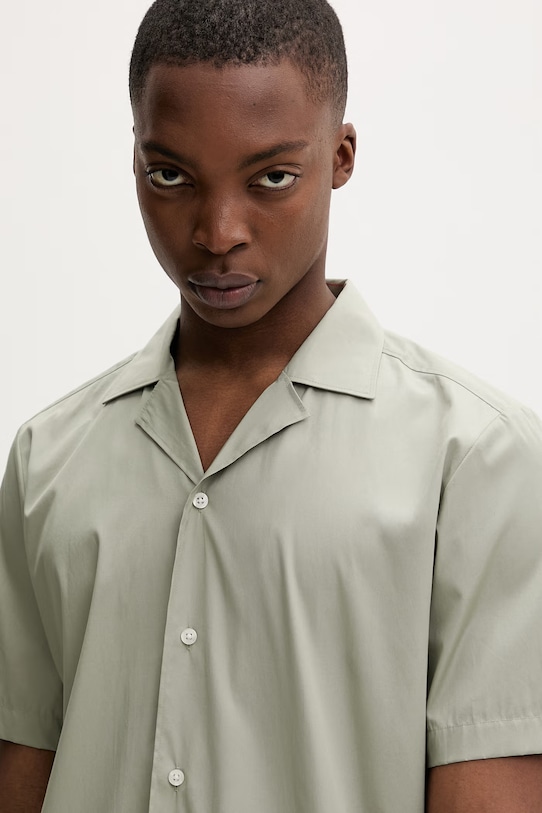 HUGO koszula męska bawełniana Ellino zielony 50560584