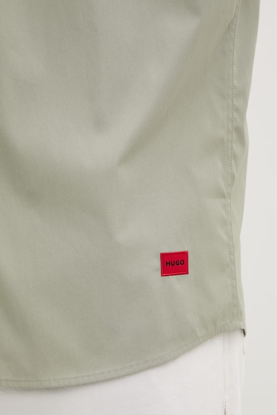 HUGO koszula męska bawełniana Ellino 50560584 zielony