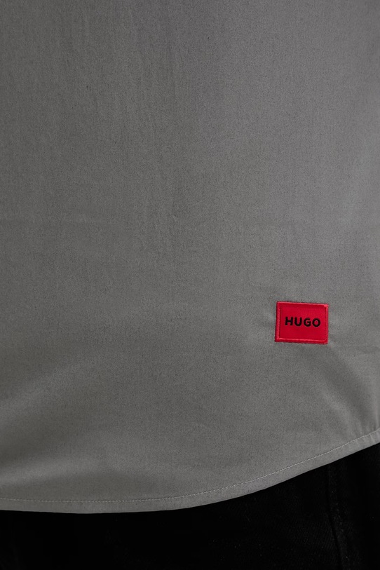 HUGO koszula bawełniana Ellino 50560584 szary