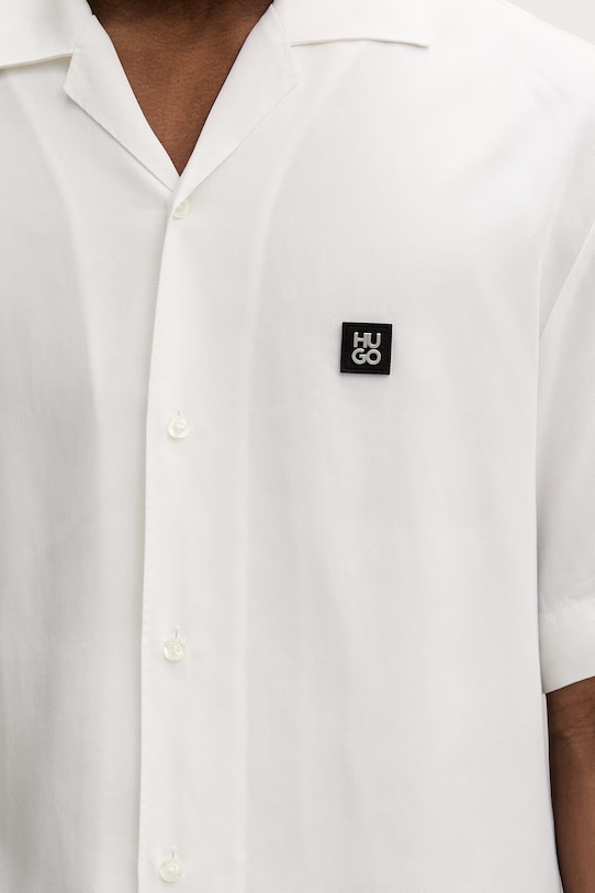 HUGO košeľa pánska z lyocellu Espino 50560593 béžová