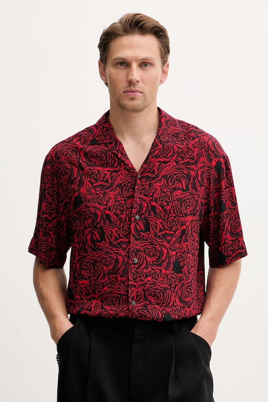 HUGO koszula męska z wiskozy Espino czerwony 50560596