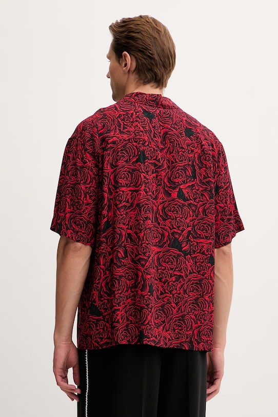 Odzież HUGO koszula męska z wiskozy Espino 50560596 czerwony