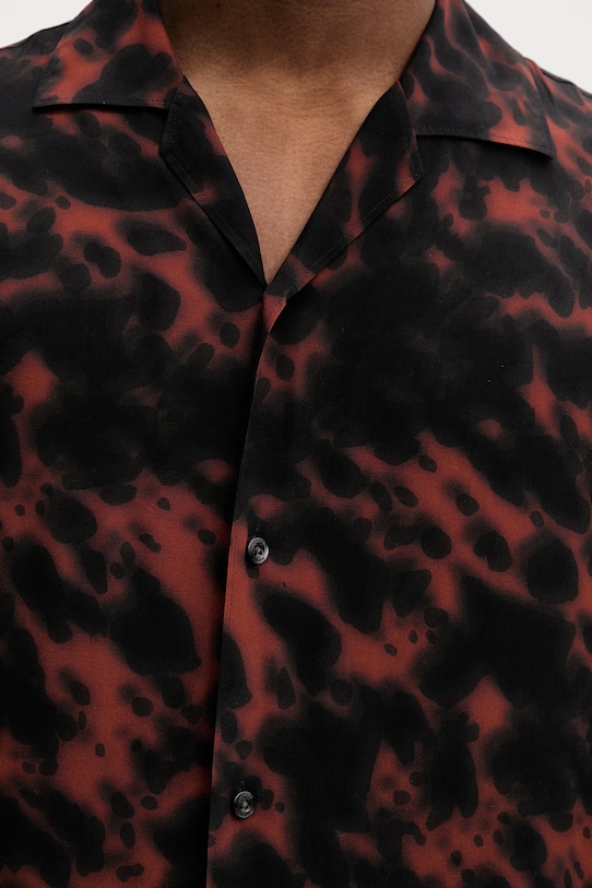 HUGO koszula męska z wiskozy Espino 50560596 czarny