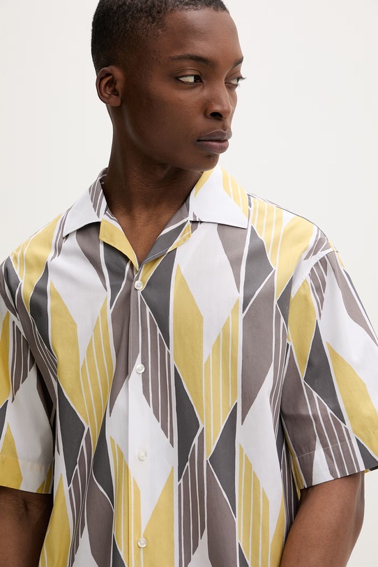 HUGO koszula męska bawełniana Espino żółty 50560606