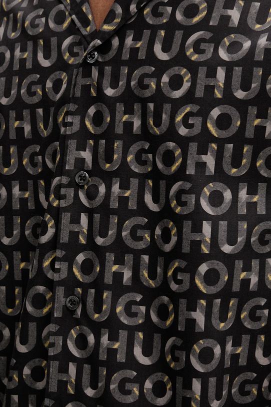 HUGO koszula męska bawełniana Espino 50560606 czarny