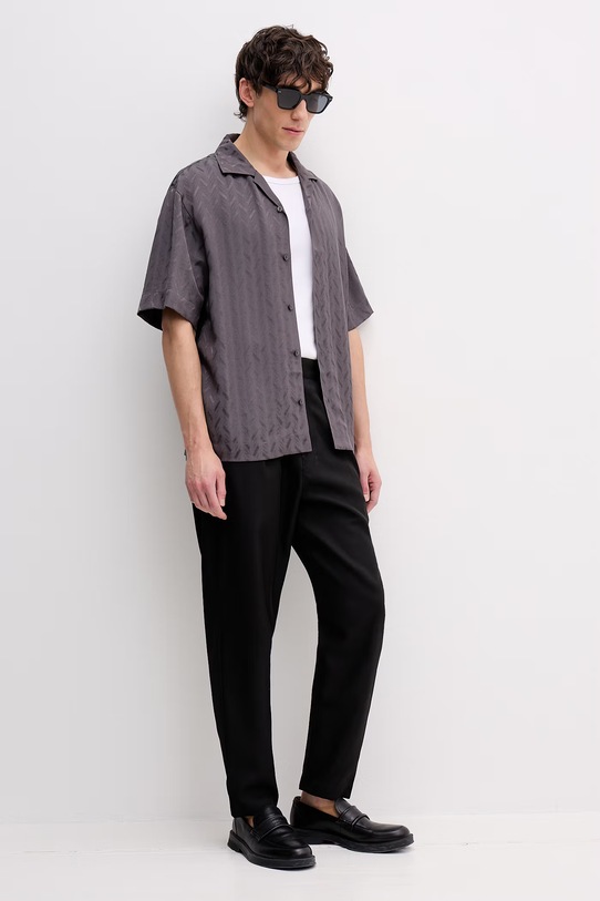 HUGO koszula męska Espino 50560614 szary SS26