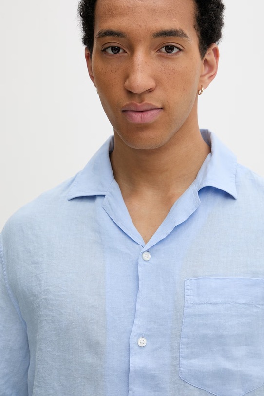 HUGO сорочка чоловіча лляна Exolino блакитний 50561715