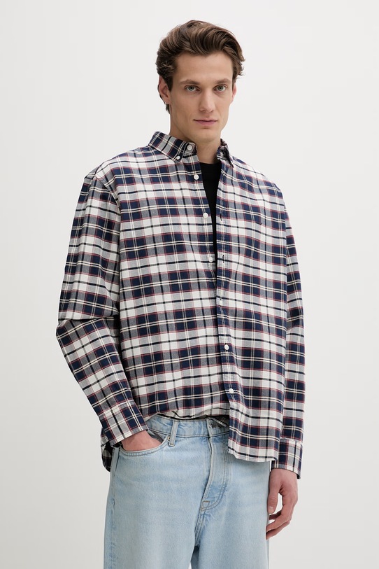 Levi's koszula męska bawełniana AUTHENTIC BUTTON DOWN granatowy A7210.0058