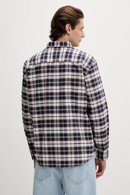 Odzież Levi's koszula męska bawełniana AUTHENTIC BUTTON DOWN A7210.0058 granatowy