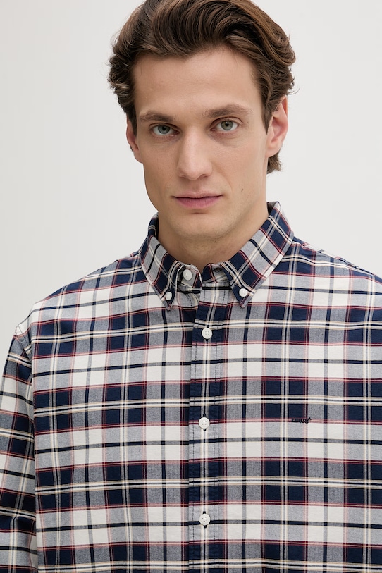 Levi's koszula męska bawełniana AUTHENTIC BUTTON DOWN granatowy A7210.0058