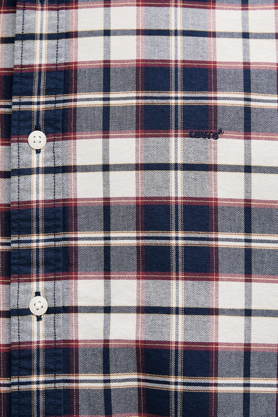 Levi's koszula męska bawełniana AUTHENTIC BUTTON DOWN A7210.0058 granatowy