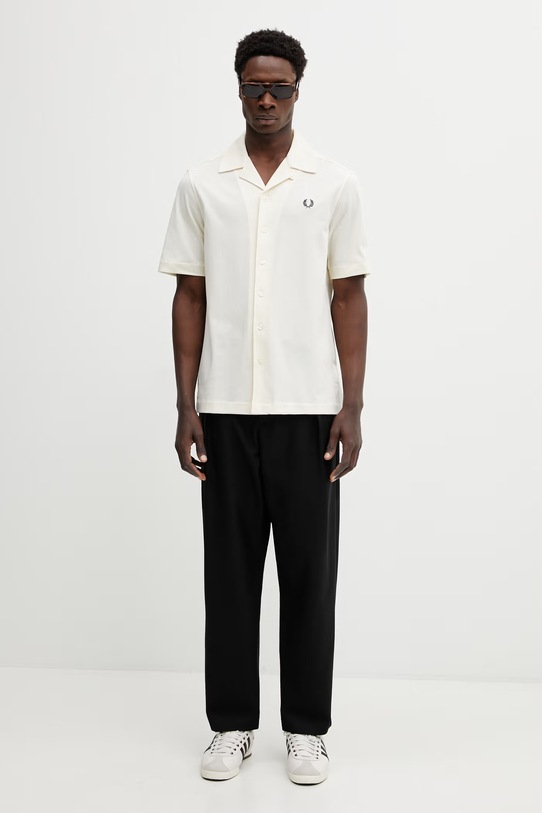 Fred Perry koszula bawełniana M1745 beżowy